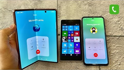 Flagship Incoming call Samsung Galaxy Z fold & Samsung S20+ Android 12 & Microsoft Windows