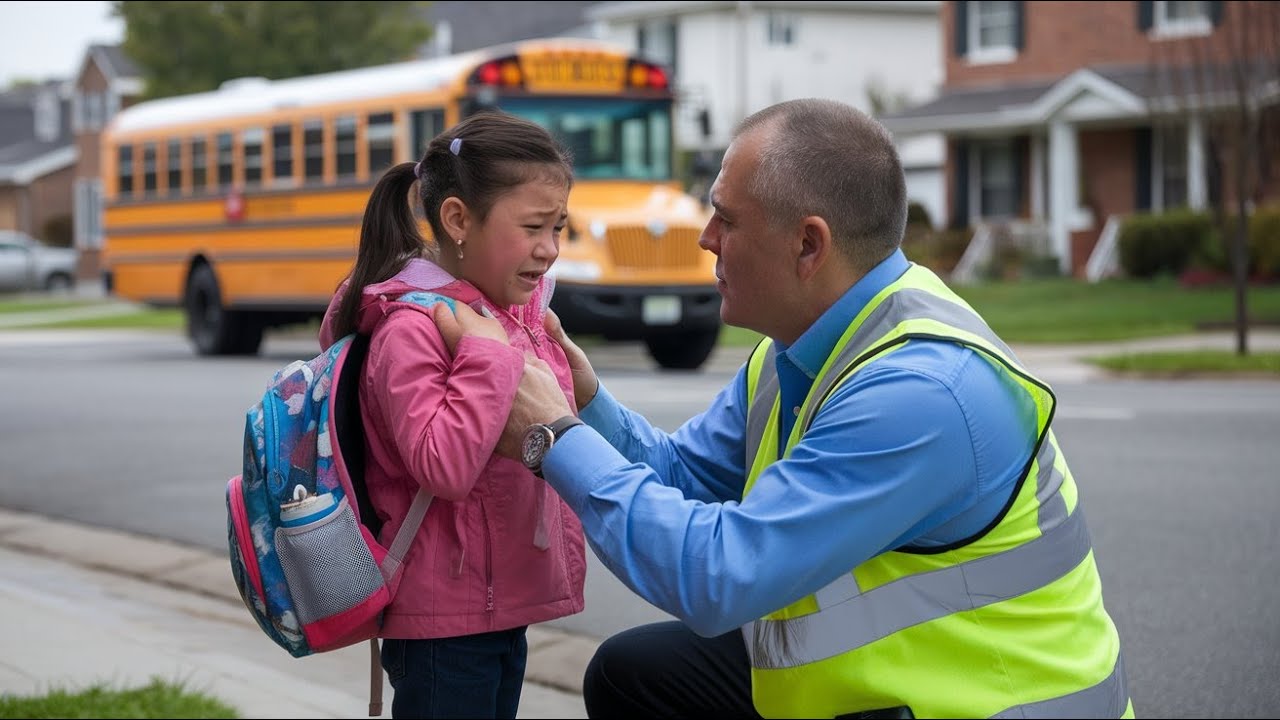 Little Girl Runs Crying Towards Bus Driver — Her Four Words Leave Him ...