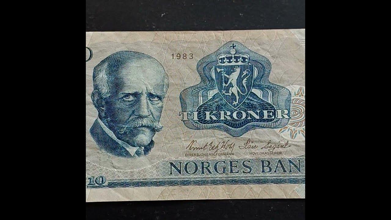 Norway 10 Kroner In 1983 Noruega 10 denmark-5-kroner-km-863-1-prices-values-ngc