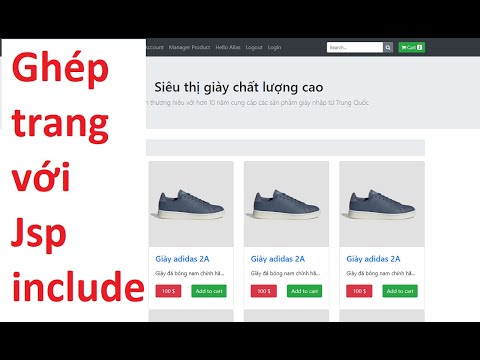 Lập trình JSP  Servlet - Ghép thành phần trang JSP lại với nhau - sử dụng Include