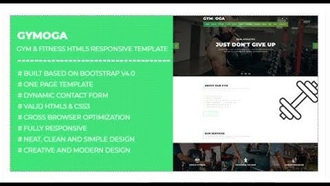 Gymoga Gym & Fitness HTML5 Responsive Template | Themeforest Templates