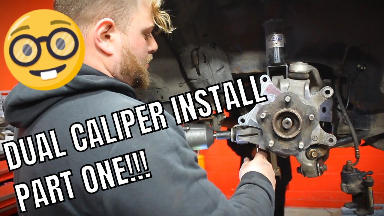 350Z WHEEL HUB AND FDF DUAL CALIPER ADAPTER INSTALL!!! YouTube