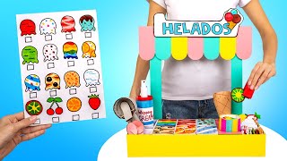 ¡Bricolaje heladería de cartón! Los mejores juegos de papel