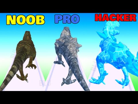 NOOB vs PRO vs HACKER in Dino Evolution Run 3D 