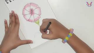 🌸 BLOOMING BEAUTY! How to Draw a Soft & Colorful Flower (Easy Art Tutorial) 🌷 screenshot 2