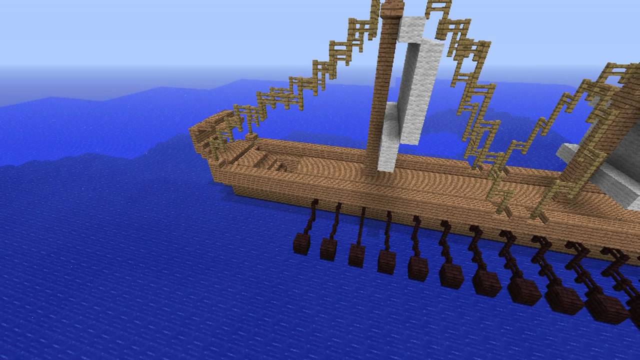Minecraft Greek Ship - World History Project - YouTube