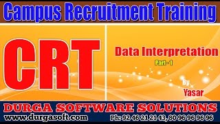 Campus Recruitment Training (CRT) |Aptitude| Data Interpretation Part-1 by Yasar screenshot 5