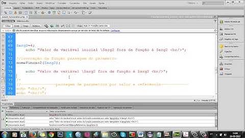 Curso de PHP - Aula 35-Funções - Parte Três, passagem de parâmetros, por valor, referência