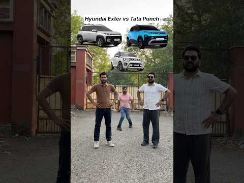 Tata Punch Facelift vs Hyundai Exter Facelift Comparison #mohitvihem #tatapunchfacelift #hyundai