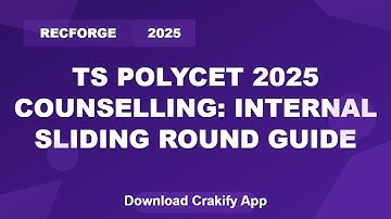 TS POLYCET 2025 Counselling & Internal Sliding Steps | Telangana Polycet Guide