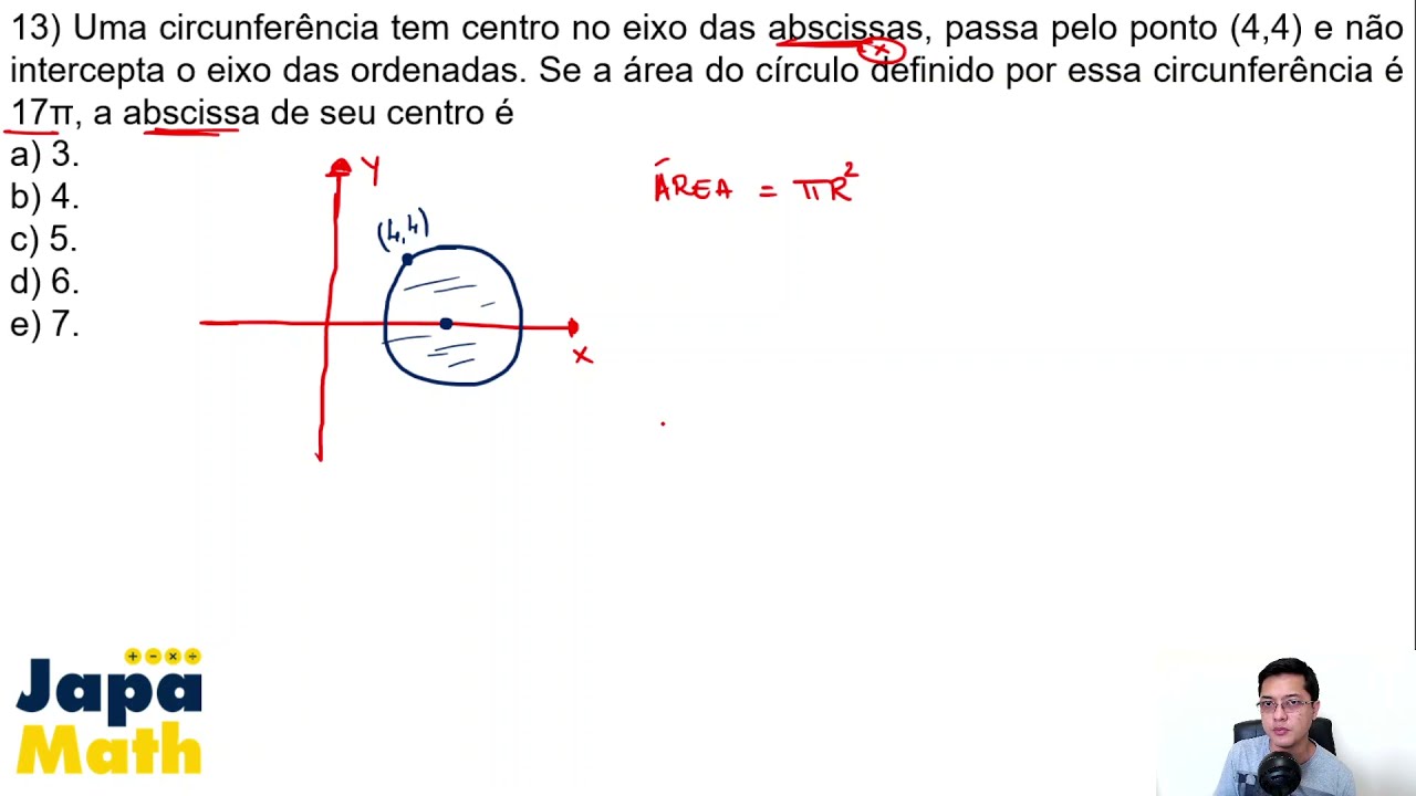 Prova Resolvida EsPCEx (2017 - 2018) - Geometria Analítica