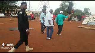 watch as Rev Dr Anthony kwadwo Boakye inspects crusade grounds