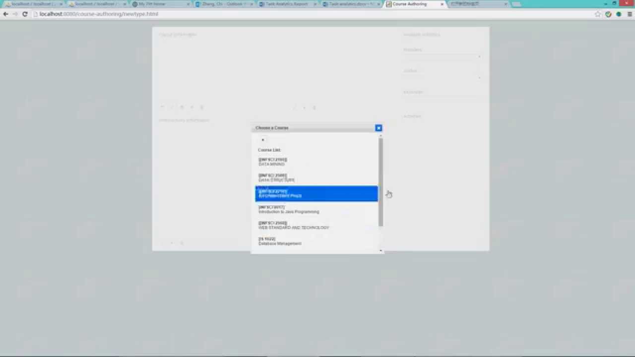 Group 3 Final Project :Course Authoring System