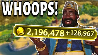 Civ 6 | Whoops – All Gold!! Is This TOO Much Gold?!? (Deity Mali Civilization VI)