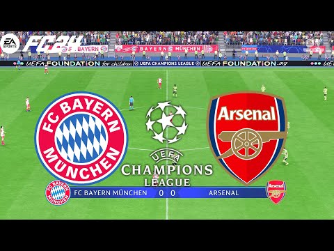 FC 24 | Bayern Munchen vs Arsenal - UCL UEFA Champions League Quarter-Final - PS5™ Gameplay