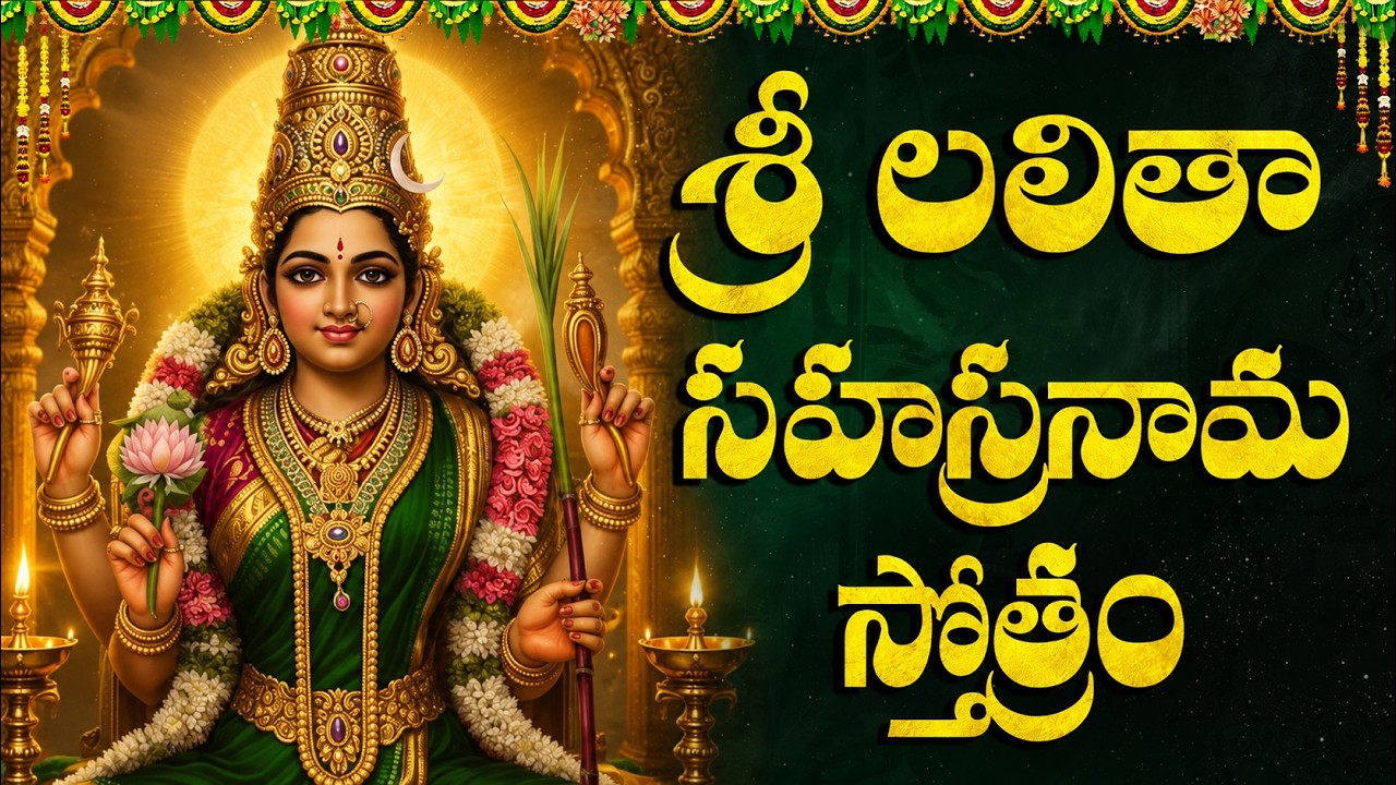 శ్రీ లలిత సహస్రనామ స్తోత్రం | Sri Lalitha Sahasranama Stotram | Friday Special Lalitha Sahasranamam