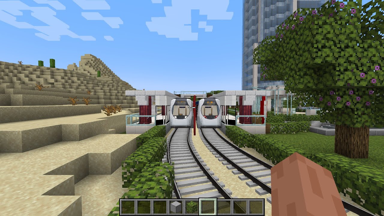 Обзор 2 линии метро в Абу-Даби в майнкрафт
