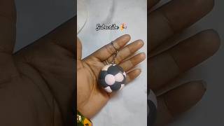 Football Clay Keychain – Sports Fan Bag Charm #creativeclayideas #clayart #keychain #viralvideo