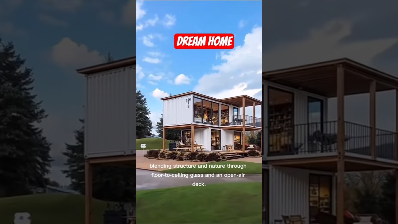 «Самый сказочный дом из контейнеров с окнами от пола до потолка».