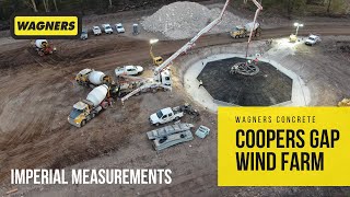 Wagners Concrete | Coopers Gap Wind Farm (Imperial Measurements)