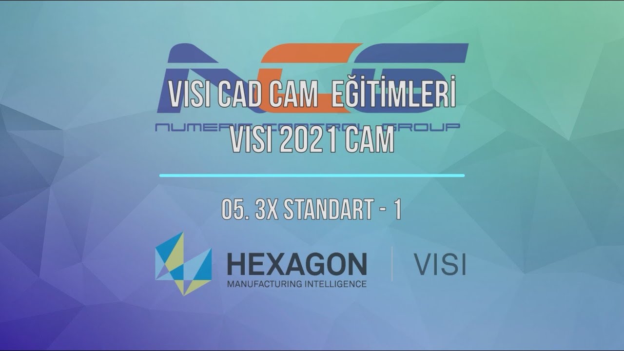 CAM 5. 3x Standart -1 - Visi CAD CAM Eğitimleri - VISI 2021 - YouTube
