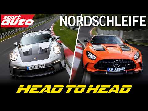 Porsche 992 GT3 RS vs AMG GT Black Series | Nordschleife HEAD TO HEAD | sport auto Supertest