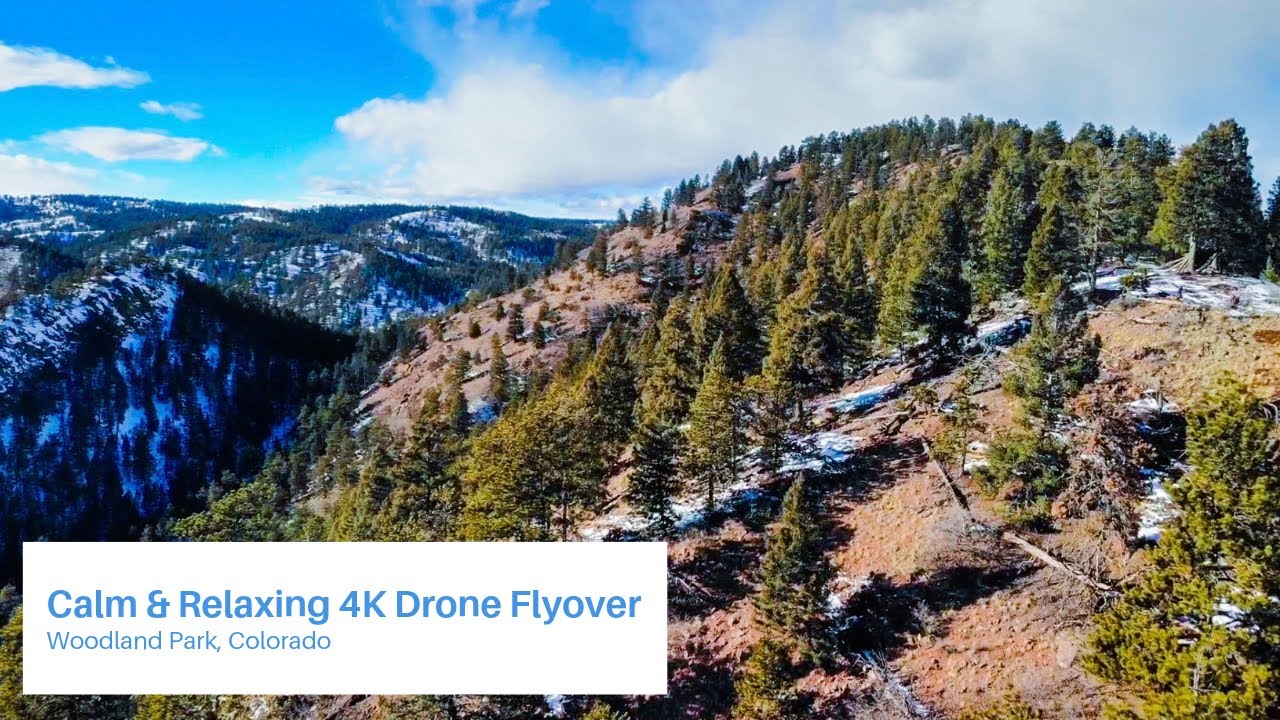4K Drone Footage Woodland Park, Colorado Relaxing Flyover YouTube