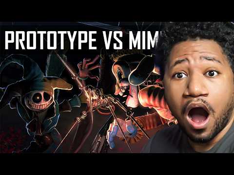 EPIC BATTLE 😱THE MIMIC VS THE PROTOTYPE (FNAF vs Poppy Playtime) // INDIE DUEL (REACTION)