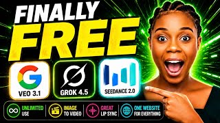 Grok AI FREE Unlimited + Veo 3.1 &amp; Seedance 2.0 FREE (One Website, No GPU)