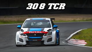 PEUGEOT 308 TCR | Backfire and Turbo sounds (testing at Zolder 2020)