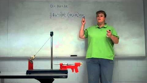 Energy & Momentum -- Ballistic Pendulum