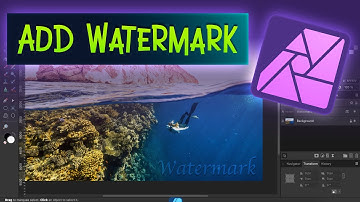 How to Add Watermark in Affinity Photo 2.4