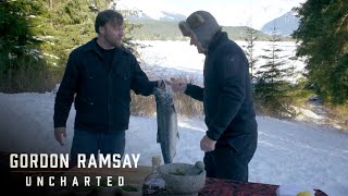 Gordon Ramsay Preps His Salmon For His Competition | Gordon Ramsay: Uncharted