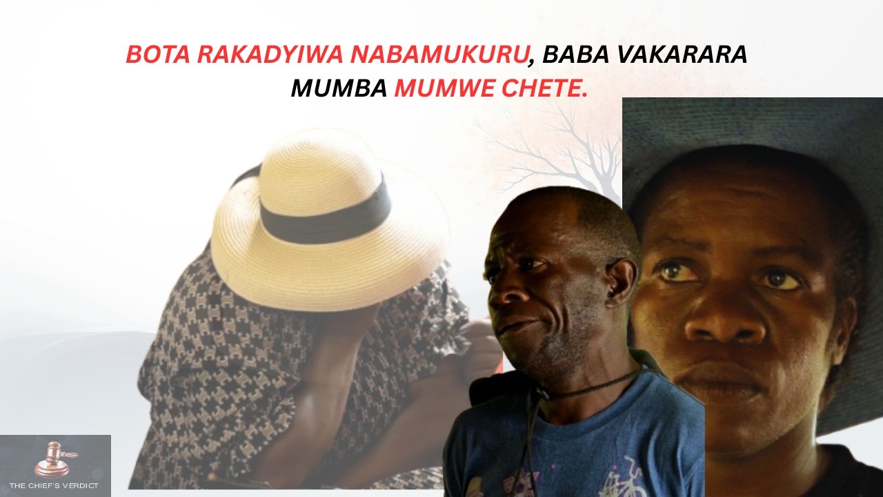DARE RACHIEF MASEMBURA- BABA VAKADYIRWA BOTA NAMUKOMA VAKARARA VESE MUMBA
