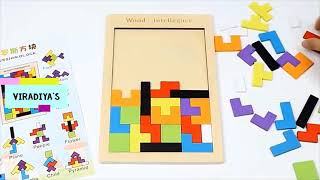 3D Wooden Puzzle Jigsaw Russian Building Blocks Game for Kids Brain Teaser Jigsaw Intelligent Toy screenshot 2