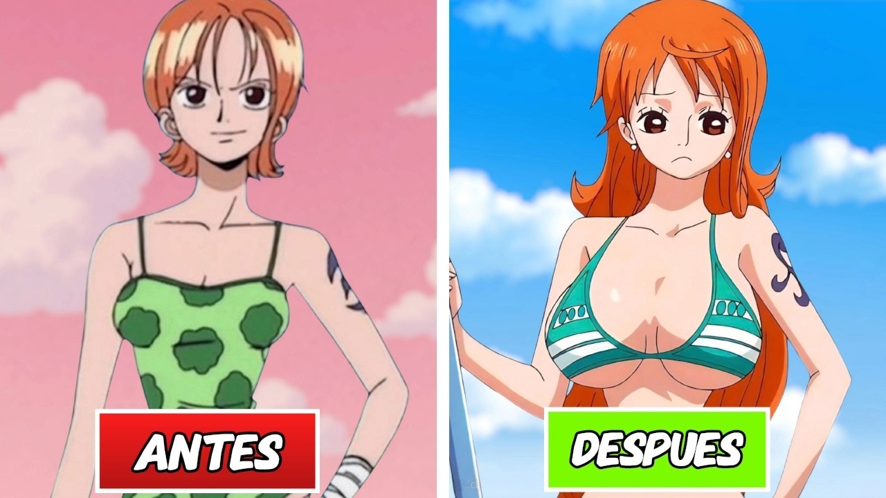 Los DISEÑOS de Personajes ANTES y DESPUÉS en ONE PIECE