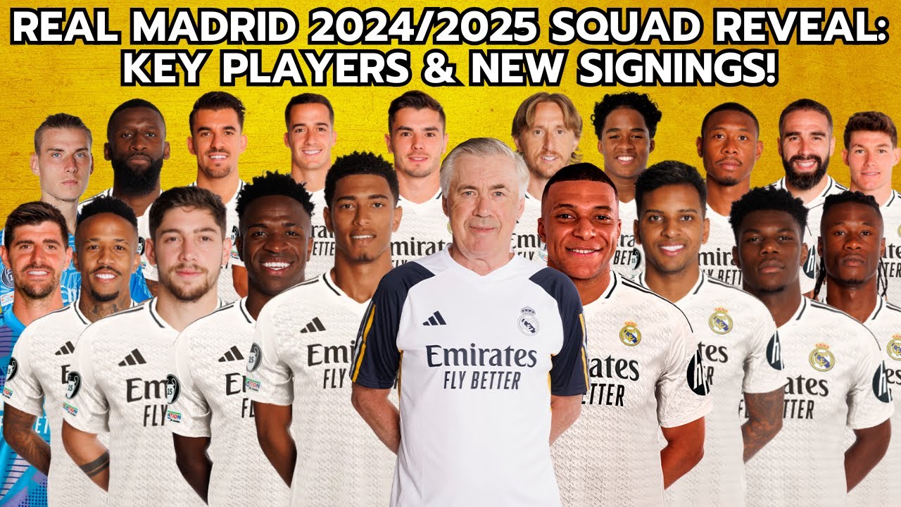 Real Madrid 2024/2025 Squad Reveal: Key Players & New Signings! # ...