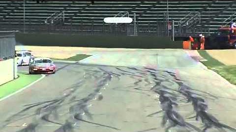 MASSIVE CRASH, PORSCHE CARRERA CUP ITALIA 2011 AT IMOLA