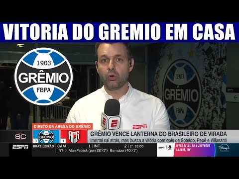 GREMIO 3 X 1 ATLETICO GO TRICOLOR VENCE E SE AFASTA DA ZONA PERIGOSA ...