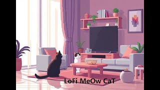 Purring Cat & Lofi Beats 🎧🐾 | NO ADS | Relaxing Jazz for Study or Sleep
