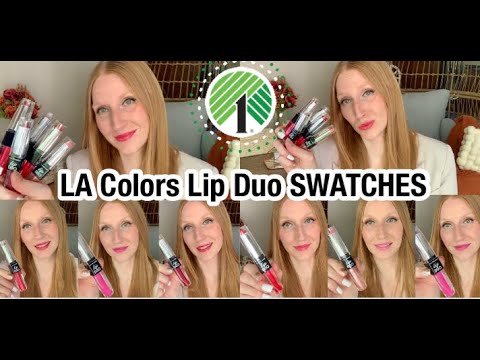 Dollar Tree LA Colors LIP DUO Swatches