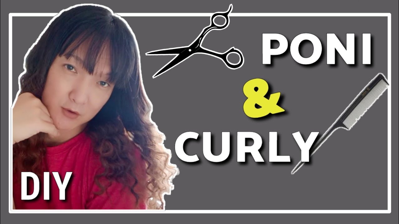 Cara Potong  Poni ala  Korea  dan Curly Rambut  Sendiri  YouTube