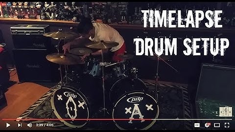 My Drum Set Setup - TIMELAPSE!