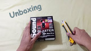 Sound Blaster X-Fi Go! Pro (Sound Card ON THE GO) UNBOXING