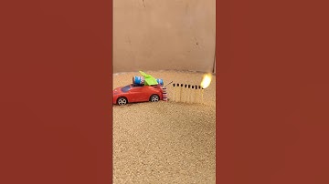 Matchstick Amazing Cracker experiment | Diwali cracker testing 2024 🚗🎉#shorts #crackers