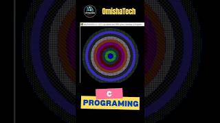 C programming | graphics design in c #shorts #omishatech #graphicsdesign  #viral