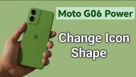 Moto G06 Power: Hoe de vorm van een pictogram te veranderen