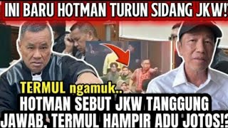 Download Lagu MAMPUS HOTMAN  BILANG JOKOWI HARUS SEGERA DIADILi!? HAMPIR BERKELAHI DIRUANG SIDANG!?? MP3