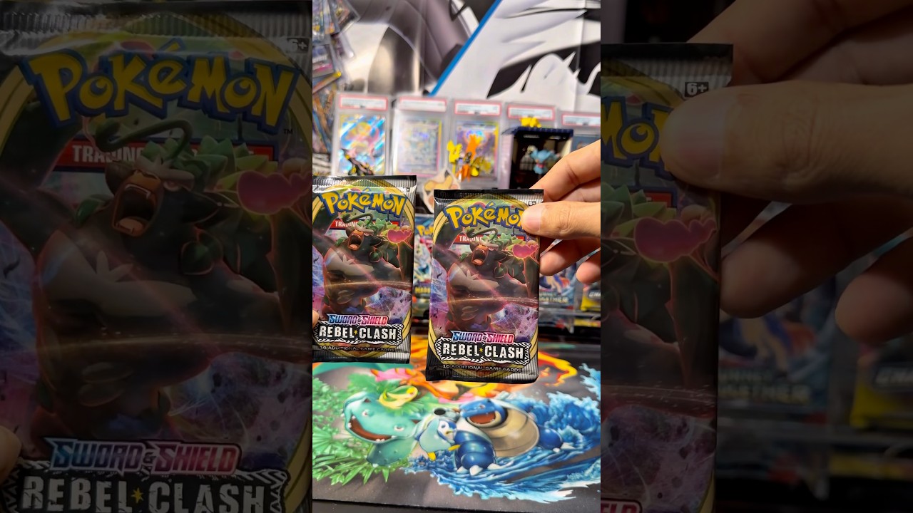Pokémon Sword & Shield Rebel Clash pack opening! 