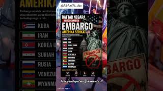 Daftar Negara Yang Pernah Di Embargo Amerika Serikat!! #faktadunia #fypシ゚viral